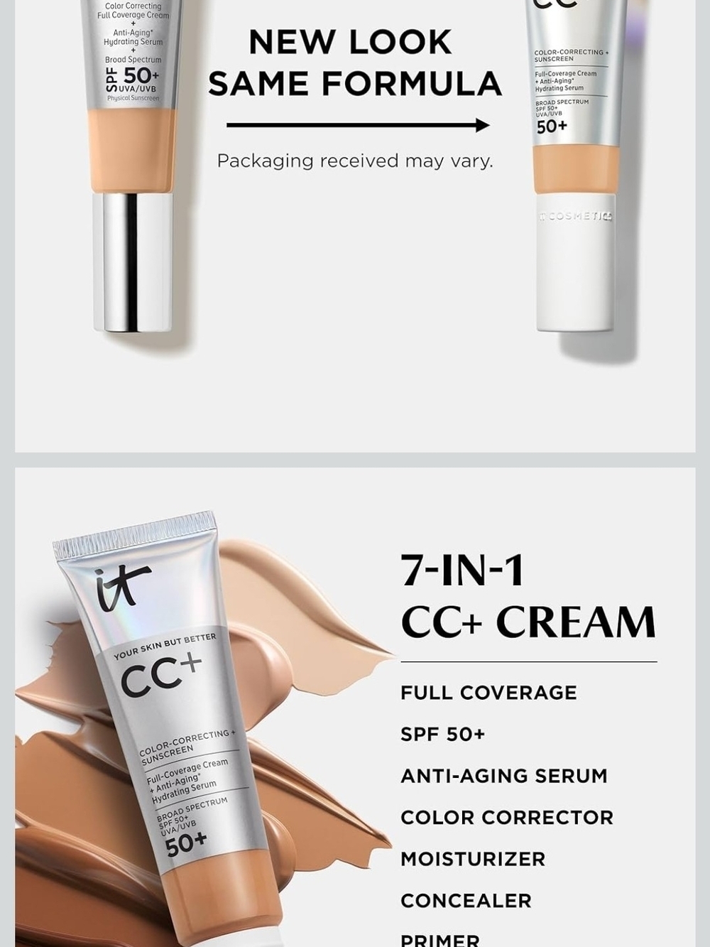 3 Tubes CC+ Color-Correcting Cream SPF 50+ — Light Medium - Picture 2 of 4